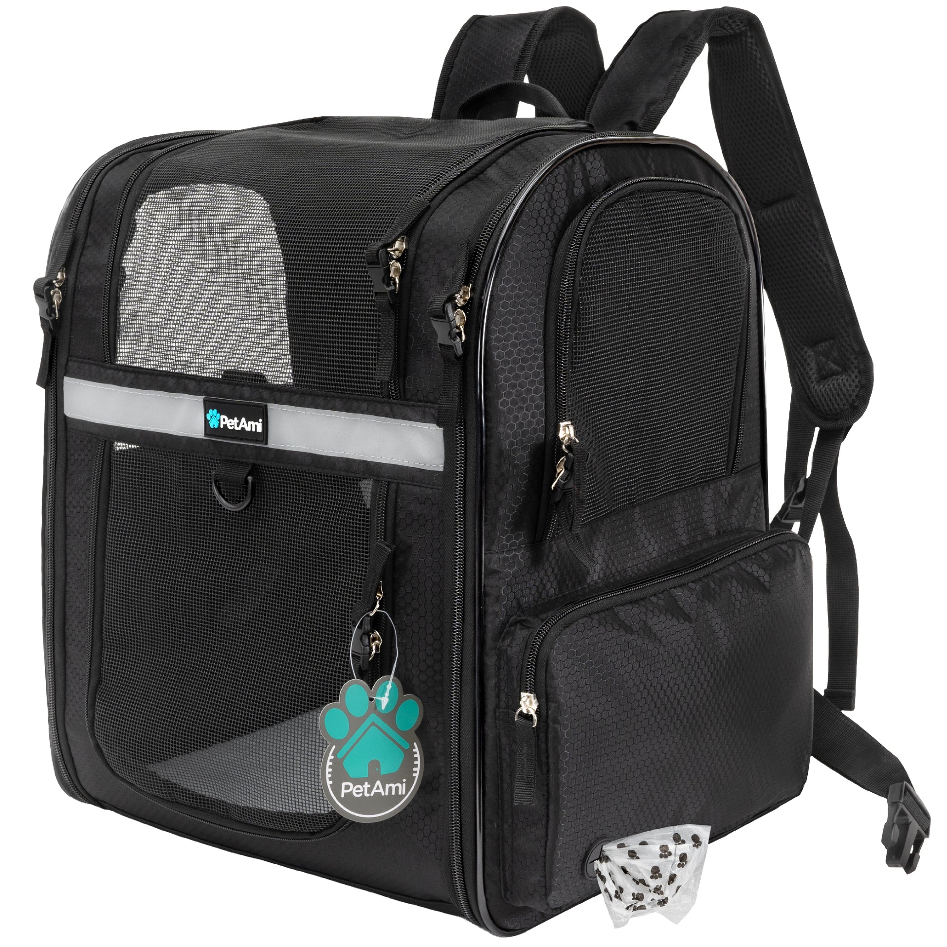 Pet Dog Carrier Backpack Portable Travel Cat Bag Comfort Breathable Mesh Soft
