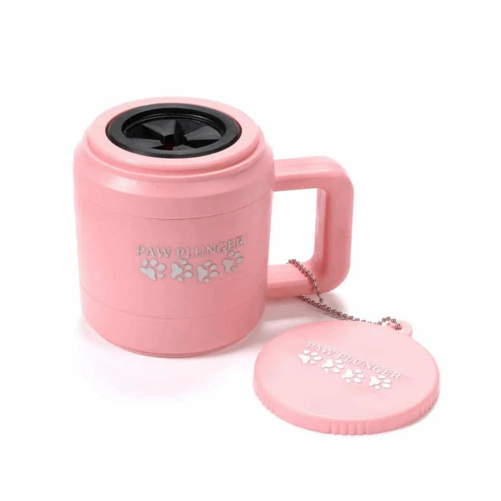 Paw Plunger Pink 5.25 Inch L X 3.5 Inch W X 4 Inch H Gentle Paw Cleaner to Keep Your Home and Car Dirt-Free