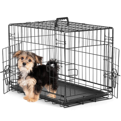 A Dog Cage with Two Doors