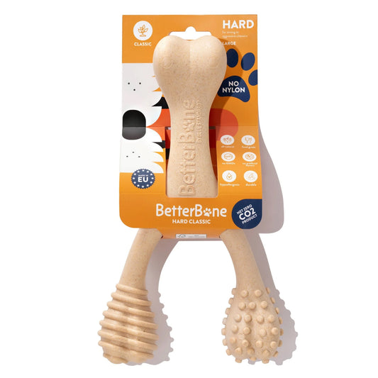 Betterbone HARD DURABLE CHEW TOY: Naturally Derived Ingredients, Eco-Friendly, and for the Toughest Chewers!